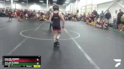 72 lbs Round 7 (8 Team) - Calvin Sperry, PA Alliance vs Dylan Flores, Rush WC