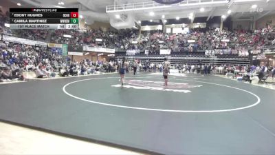 110 lbs 1st Place Match - Camila Martinez, Whitewater-Remington Hs vs Ebony Hughes, Richmond-Central Heights Hs