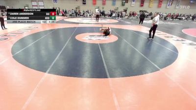 157 lbs 3rd Place Match - Cole Dummer, Augsburg vs Zaren Anderson, Carthage College