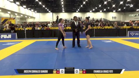 Evangelia Grace Foti vs Jocelyn Corrales Sanudo 2025 World IBJJF Jiu-Jitsu No-Gi Championship