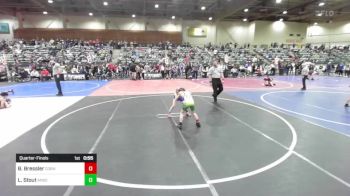 66 lbs Quarterfinal - Branson Bressler, Cornerstone MC vs Layne Stout, Anderson Attack WC