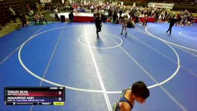 88 lbs Round 3 - Thales Silva, Red Wave Wrestling vs Mohammad Asifi, Nor Cal Take Down Wrestling Club