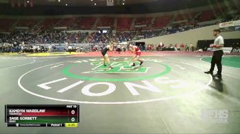 5A-157 lbs Cons. Round 2 - Sage Gorbett, Bend vs Kamdyn Wardlaw, Thurston