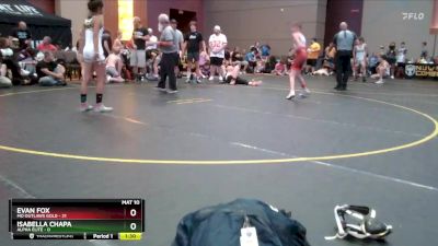 95 lbs Round 2 (4 Team) - Isabella Chapa, Alpha Elite vs Evan Fox, MO Outlaws Gold