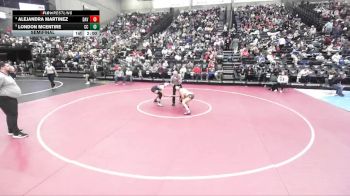 6A 135 lbs Semifinal - London Mcentire, Corner Canyon vs Alejandra Martinez, Davis