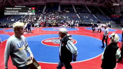 100 lbs Cons. Semi - Sophia Gonzalez, North Atlanta HS vs Ollie Weiland, White County