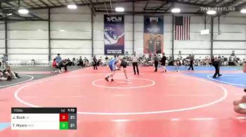 170 lbs Rr Rnd 1 - Jackson Buck, Combat Athletics Black vs Trey Myers, Michigan Grapplers