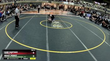107 lbs Quarterfinals (8 Team) - Brody Herbst, Lake Crystal/Welcome/Memorial vs Gabe Martinez, Vacaville