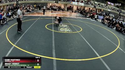 107 lbs Quarterfinals (8 Team) - Brody Herbst, Lake Crystal/Welcome/Memorial vs Gabe Martinez, Vacaville