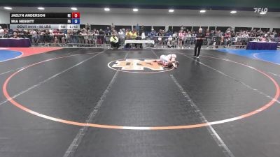 95 lbs Consi Of 8 #1 - Jaelyn Anderson, NE vs Mia Nesbitt, PA