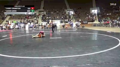 5A 106 lbs Semifinal - Jaxon Lewis, Montevallo vs Casey Crumpton, Elmore County School