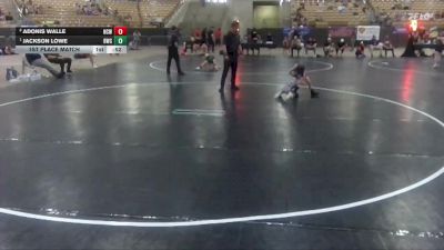 45 lbs 1st Place Match - Jackson Lowe, Buccaneer Wrestling Club vs Adonis Walle, Nashville Catholic Wrestling