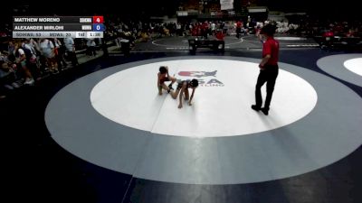 80 lbs Matthew Moreno, SDIKWA - San Diego-Imperial Kids Wrestling Association vs Alexander Mirlohi, MDWA - Mount Diablo Wrestling Association