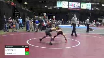 77 lbs Semifinal - Ashton Horning, Sheridan WC vs Tristan Stoeser, Metro Wr Ac