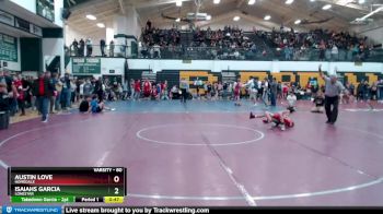 80 lbs Cons. Round 4 - Isaiahs Garcia, Lonestar vs Austin Love, Homedale