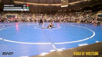 58 lbs Consi Of 4 - Ronnie Leyba, Team Tulsa Wrestling Club vs Hunter Rauschenberger, Ridge Wrestling Club