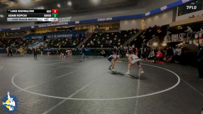 144 lbs 21st Place Match - Luke Showalter, Hampton-Dumont-CAL vs Adam Kopcio, Aurora (Marmion Academy)