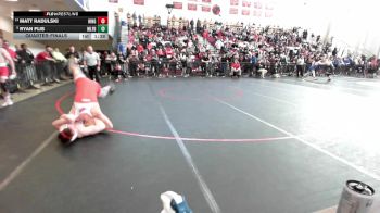 150 lbs Quarterfinal - Matt Radulski, Hingham vs Ryan Flis, Milford