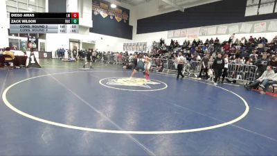126 lbs Cons. Round 3 - Diego Arias, La Mirada vs Zack Wilson, Yucaipa