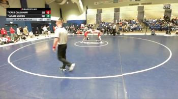 174 lbs 1st Place Match - Cale Callahan, Otterbein University vs Adam Myers, Ohio Northern