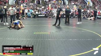 100 lbs Cons. Round 2 - Mickey Kaisi, Holt WC vs Koredarrell Locke Jr, Dearborn Heights WC