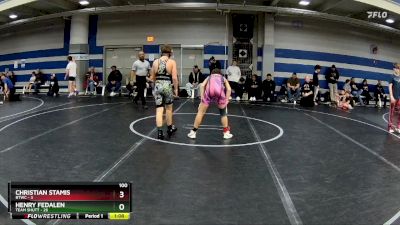 100 lbs Round 6 (8 Team) - Henry Fedalen, Team Shutt vs Christian Stamis, BTWC