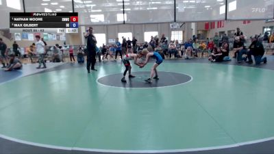 63 lbs 2nd Place Match - Nathan Moore, St. Maries Wrestling Club vs Max Gilbert, Declo Stingers