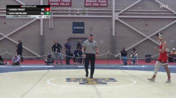 133 lbs Cons. Round 3 - Caden Frost, New England College vs Jack Napeloni, Williams College