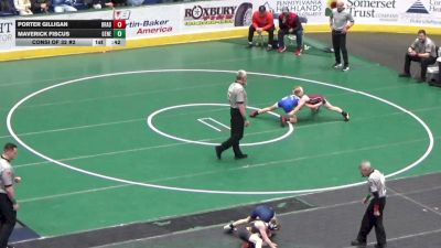 96 lbs Consi Of 32 #2 - Porter Gilligan, Bradford vs Maverick Fiscus, General McLane