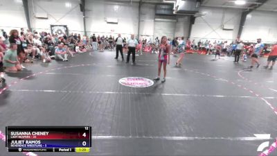 92 lbs Round 1 (3 Team) - Selena Hagood, Lady Reapers vs Ariana Manlove, Reverence Wrestling
