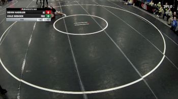 144 lbs Quarterfinals (8 Team) - Devin Hassler, Battle Creek vs Cole DeBoer, Pierce