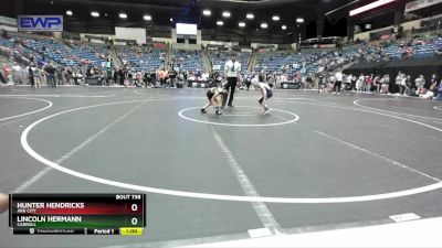 55 lbs Cons. Round 2 - Hunter Hendricks, Ark City vs Lincoln Hermann, Carroll