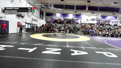 Boys 134 lbs Champ. Round 1 - Erech Morris, Central Valley Boys vs Garrett Chain, West Valley Boys