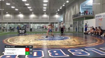 130 lbs Quarterfinal - Benjamin Pennington, Team USA-Kansas vs Isaac Dellaquila, Titan PA