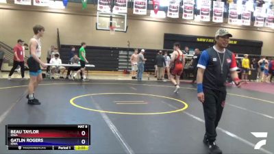170 lbs Semifinal - Beau Taylor, Iowa vs Gatlin Rogers, Iowa