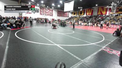 175 lbs Cons. Round 5 - Braden Sherman, Chaparral vs Dario Ruiz, South Hills