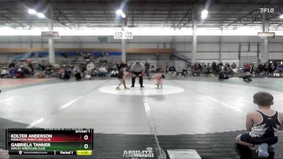 65 lbs Round 2 - Gabriela Tanner, Suples Wrestling Club vs Kolter Anderson, Middleton Wrestling Club