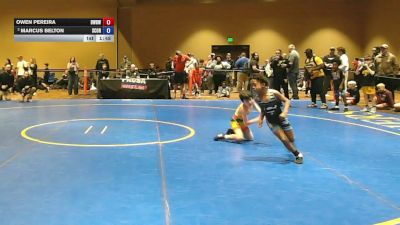 56 lbs Quarters - Owen Pereira, Be Well Be Wild Wrestling vs Marcus Belton, Scorpions