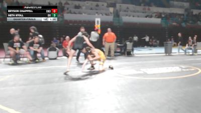 120 lbs Quarterfinal - Bryson Chappell, Chesnee vs Seth Stoll, Dixie