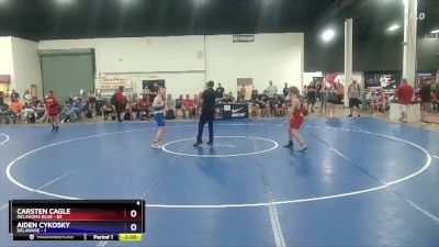 119 lbs Quarters & 1st Wb (16 Team) - Carsten Cagle, Oklahoma Blue vs Aiden Cykosky, Delaware