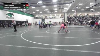 144 lbs Cons. Round 4 - Carson Vandoremalen, Excelsior Springs vs Brock Webb, Thoroughbred Wrestling Academy