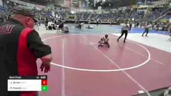 52 lbs Semifinal - Jaxyn Duran, Mayhem vs Parker French, Bear Cave