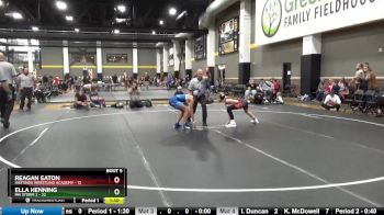 91 lbs Round 3 (4 Team) - Ella Henning, MN Storm 2 vs Reagan Eaton, Hastings Wrestling Academy