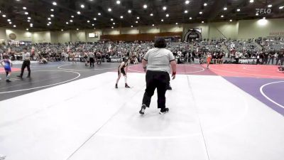 81 lbs Round Of 16 - Xander Gomez, Fernley Wrestling Club vs Lylah Batchelder, Open Mat Academy