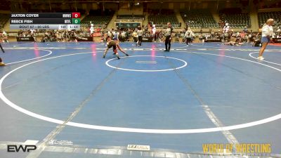 80 lbs Round Of 16 - Jaxton Coyer, Michigan West Wrestling Club vs Reece Fish, Well Trained