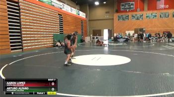 133 lbs Champ. Round 1 - Aaron Lopez, Santa Ana College vs Arturo Alfaro, Moorpark College