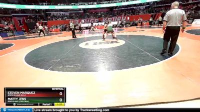 2A 182 lbs Semifinal - Steven Marquez, Rock Island (H.S.) vs Matty Jens, Grayslake (Central)