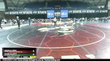 100 lbs Champ. Round 2 - Jakayla Cruz, Victory Wrestling-Central WA vs Maisie Elliott, Mat Demon Wrestling Club