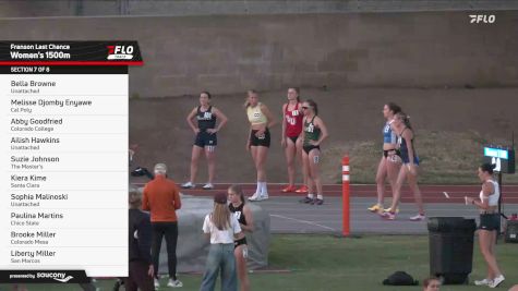 Women's 1500m, Finals 7