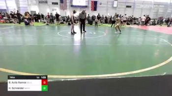 74 lbs Consi Of 4 - Brandon Avila Ramos, Gold Rush vs Houston Schneider, Mayhem WC